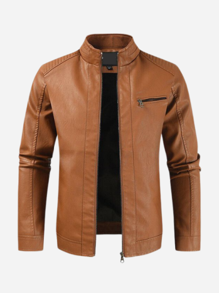 New Brown Real Leather Jacket