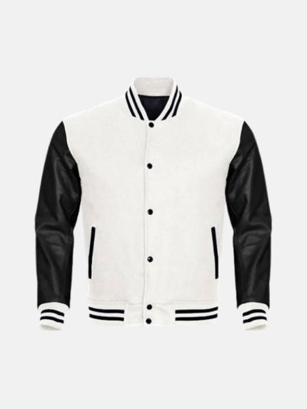 Men's All Wool Bomber Style Varsity Jacket