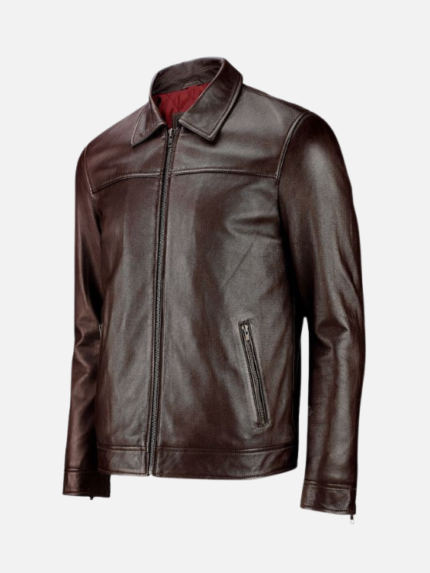 Classic Leather Jacket Brown