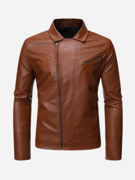 Mens Brown Leather Jacket New Style