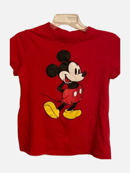 Mickey Mouse Disney Red Graphic T Shirt Women’s