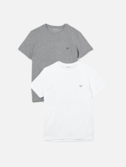 Men's 2-Pack Everyday Short Sleeve Tees White & Dark Gray